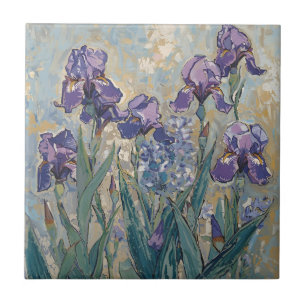 Claude Monet - Lilac Iris / Iris Mauves Fliese