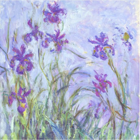 Claude Monet - Lilac Irises / Iris Mauves Aufkleber (Vorderseite)