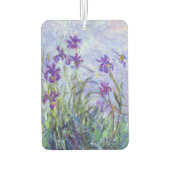 Claude Monet - Lilac Irises / Iris Mauves Autolufterfrischer (Rückseite)