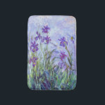 Claude Monet - Lilac Irises / Iris Mauves Badematte<br><div class="desc">Lilac Irises / Iris Mauves - Claude Monet,  1914-1917</div>