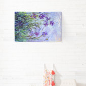 Claude Monet - Lilac Irises / Iris Mauves Banner (InSitu)