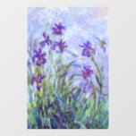Claude Monet - Lilac Irises / Iris Mauves Bodenaufkleber<br><div class="desc">Lilac Irises / Iris Mauves - Claude Monet,  1914-1917</div>