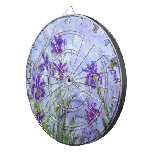 Claude Monet - Lilac Irises / Iris Mauves Dartscheibe (Vorderseite rechts)