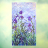 Claude Monet - Lilac Irises / Iris Mauves Fensteraufkleber (Blatt 3)