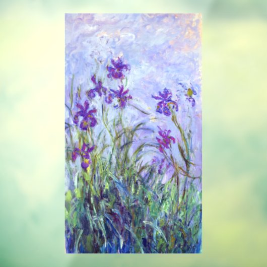 Claude Monet - Lilac Irises / Iris Mauves Fensteraufkleber (Blatt 3)