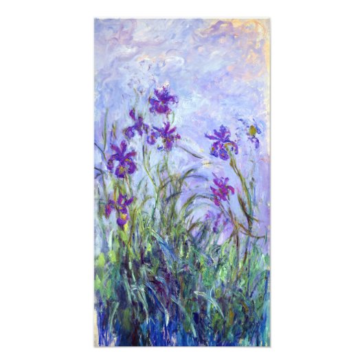Claude Monet - Lilac Irises / Iris Mauves Fotodruck (Vorne)