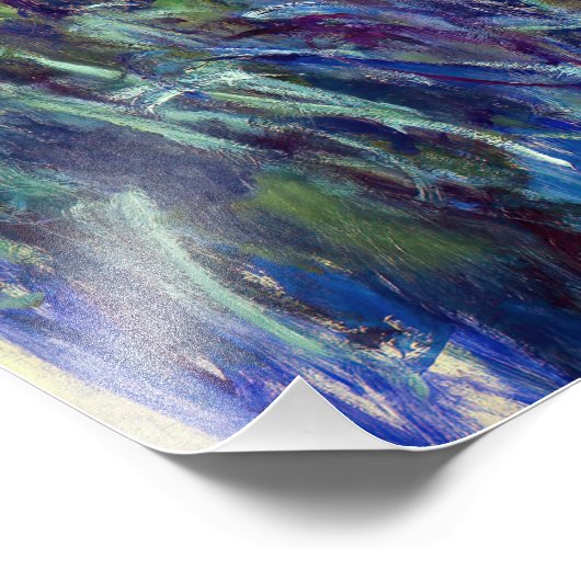 Claude Monet - Lilac Irises / Iris Mauves Fotodruck (Ecke)