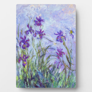 Claude Monet - Lilac Irises / Iris Mauves Fotoplatte