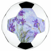 Claude Monet - Lilac Irises / Iris Mauves Fußball (Vorderseite)