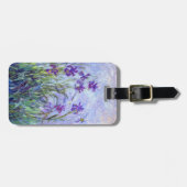 Claude Monet - Lilac Irises / Iris Mauves Gepäckanhänger (Vorderseite horizontal)
