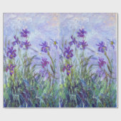 Claude Monet - Lilac Irises / Iris Mauves Geschenkpapier (Flach)