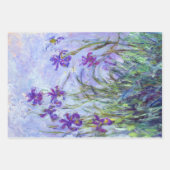 Claude Monet - Lilac Irises / Iris Mauves Geschenkpapier Set (Vorderseite 3)