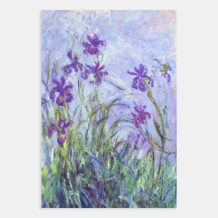 Claude Monet - Lilac Irises / Iris Mauves Geschenkpapier Set