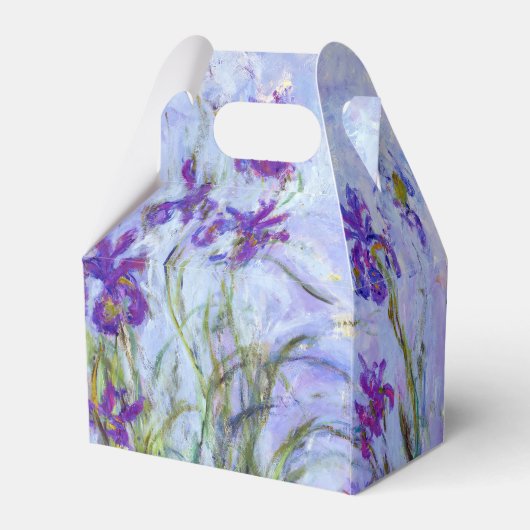 Claude Monet - Lilac Irises / Iris Mauves Geschenkschachtel (Rückseite)