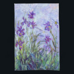 Claude Monet - Lilac Irises / Iris Mauves Geschirrtuch<br><div class="desc">Lilac Irises / Iris Mauves - Claude Monet,  1914-1917</div>