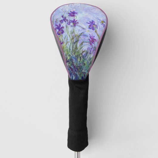 Claude Monet - Lilac Irises / Iris Mauves Golf Headcover (Vorderseite)