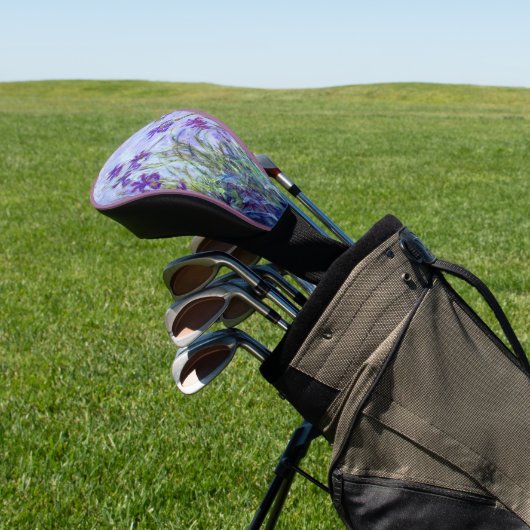 Claude Monet - Lilac Irises / Iris Mauves Golf Headcover (In SItu)