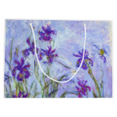 Claude Monet - Lilac Irises / Iris Mauves Große Geschenktüte (Rückseite)