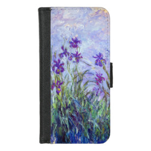 Claude Monet - Lilac Irises / Iris Mauves iPhone 8/7 Geldbeutel-Hülle