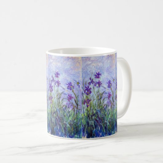 Claude Monet - Lilac Irises / Iris Mauves Kaffeetasse (VorderseiteRechts)