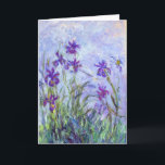 Claude Monet - Lilac Irises / Iris Mauves Karte<br><div class="desc">Lilac Irises / Iris Mauves - Claude Monet,  1914-1917</div>