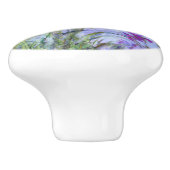 Claude Monet - Lilac Irises / Iris Mauves Keramikknauf (Seitenansicht)