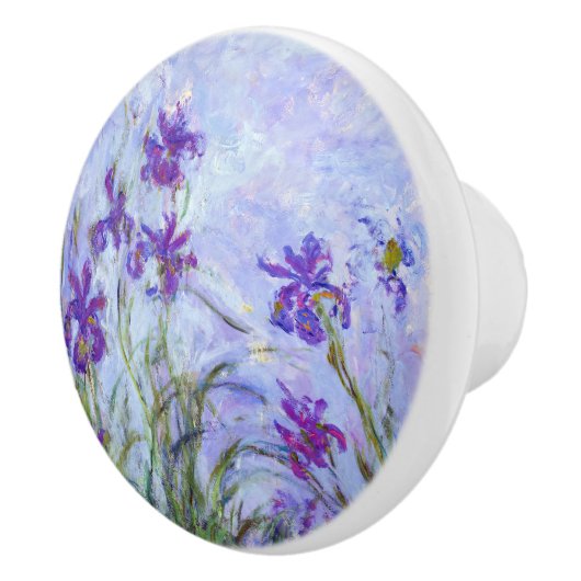 Claude Monet - Lilac Irises / Iris Mauves Keramikknauf (Rechts)