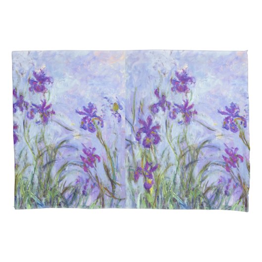 Claude Monet - Lilac Irises / Iris Mauves Kissenbezug (Vorderseite)