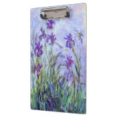 Claude Monet - Lilac Irises / Iris Mauves Klemmbrett (Links)