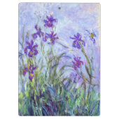 Claude Monet - Lilac Irises / Iris Mauves Klemmbrett (Rückseite)