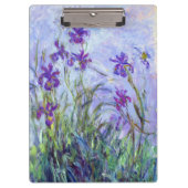 Claude Monet - Lilac Irises / Iris Mauves Klemmbrett (Vorderseite)