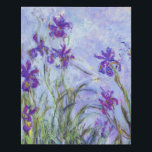 Claude Monet - Lilac Irises / Iris Mauves Künstlicher Leinwanddruck<br><div class="desc">Lilac Irises / Iris Mauves - Claude Monet,  1914-1917</div>
