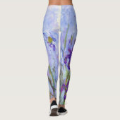 Claude Monet - Lilac Irises / Iris Mauves Leggings (Rückseite)