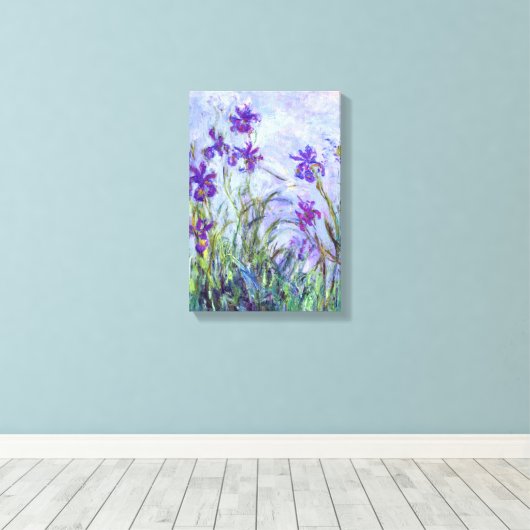 Claude Monet - Lilac Irises / Iris Mauves Leinwanddruck (Insitu (Holzboden))