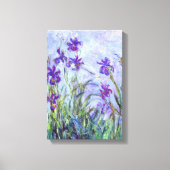 Claude Monet - Lilac Irises / Iris Mauves Leinwanddruck (Vorderseite)