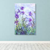 Claude Monet - Lilac Irises / Iris Mauves Leinwanddruck (Insitu (Holzboden))