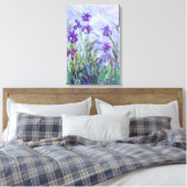 Claude Monet - Lilac Irises / Iris Mauves Leinwanddruck (Insitu (Schlafzimmer))