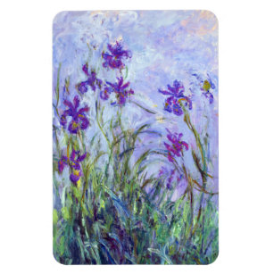 Claude Monet - Lilac Irises / Iris Mauves Magnet