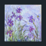 Claude Monet - Lilac Irises / Iris Mauves Magnet<br><div class="desc">Lilac Irises / Iris Mauves - Claude Monet,  1914-1917</div>
