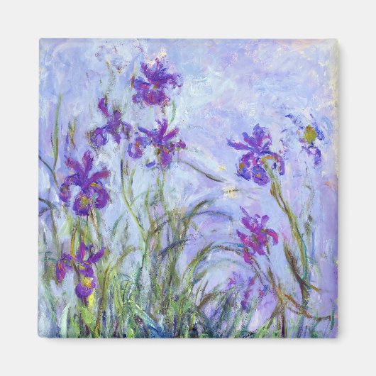 Claude Monet - Lilac Irises / Iris Mauves Magnet (Vorne)