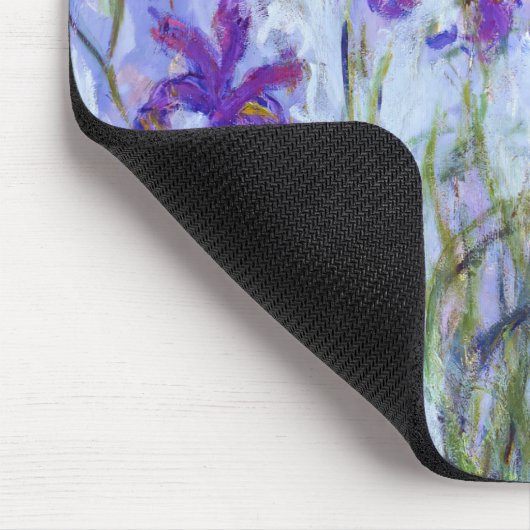 Claude Monet - Lilac Irises / Iris Mauves Mousepad (Ecke)