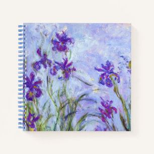 Claude Monet - Lilac Irises / Iris Mauves Notizblock
