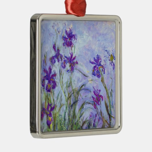 Claude Monet - Lilac Irises / Iris Mauves Ornament Aus Metall (Rechts)