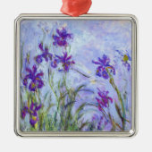 Claude Monet - Lilac Irises / Iris Mauves Ornament Aus Metall (Vorne)