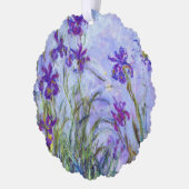 Claude Monet - Lilac Irises / Iris Mauves Ornament Karte (Links)