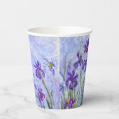 Claude Monet - Lilac Irises / Iris Mauves Pappbecher (Links)