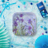 Claude Monet - Lilac Irises / Iris Mauves Pappteller (Party)