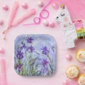 Claude Monet - Lilac Irises / Iris Mauves Pappteller (Party)