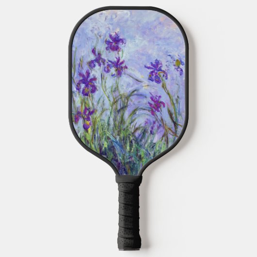 Claude Monet - Lilac Irises / Iris Mauves Pickleball Schläger (Vorderseite)