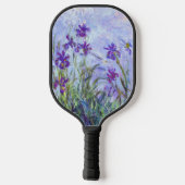 Claude Monet - Lilac Irises / Iris Mauves Pickleball Schläger (Rückseite)